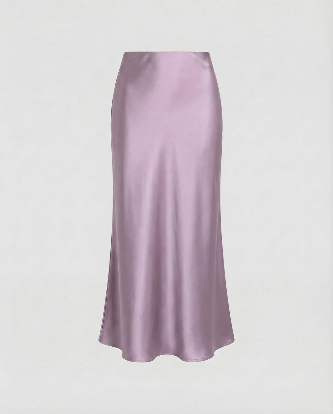 Stylish brown flowy midi skirt, a women's high-waist bottom for casual chic or party wear.