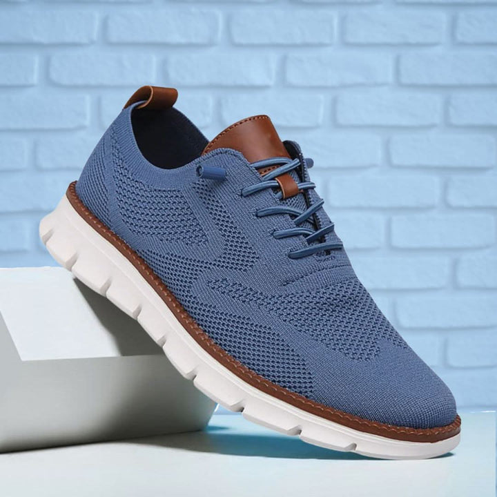 Active men's footwear, cushioned and roomy, providing all-day support for comfortable walks.