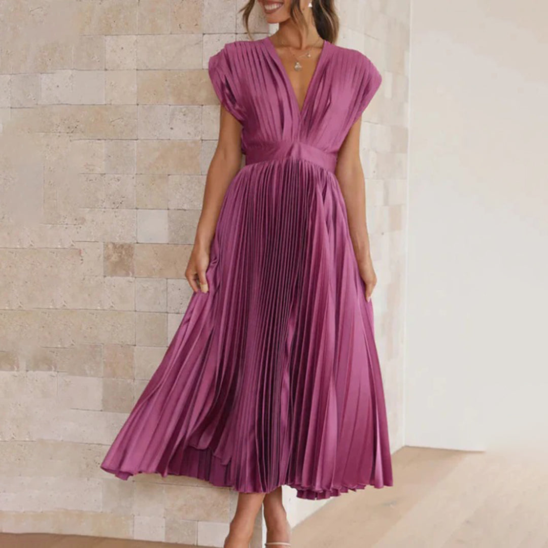 Women's party midi dress, a flattering flowy design for celebrations and elegant gatherings.