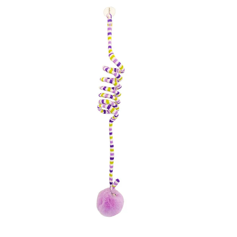 Stimulating interactive spiral cat toy for active play, boosting feline exercise & reflexes.