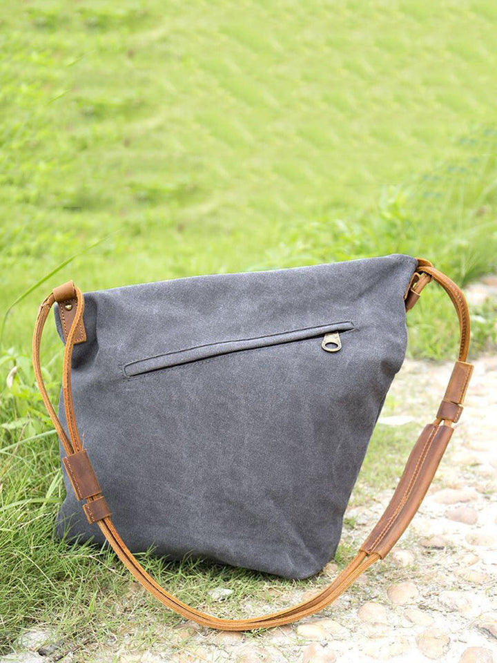 Chic women's slouchy shoulder bag, an asymmetrical design with comfortable adjustable strap.