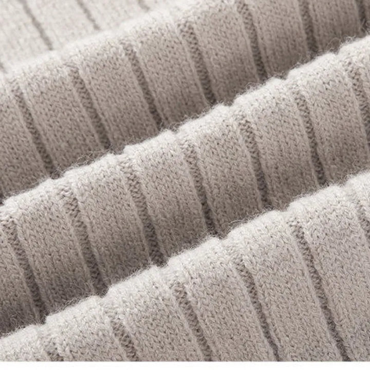 Men's slim fit quarter zip sweater featuring a stylish stand collar for modern fashion.