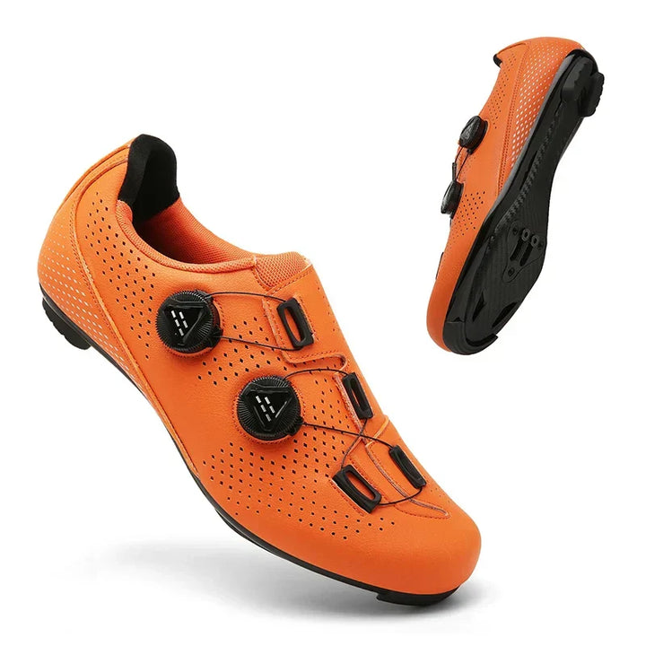 Unisex cycling shoes for MTB & Road, black, lightweight & comfortable athletic footwear for performance biking.