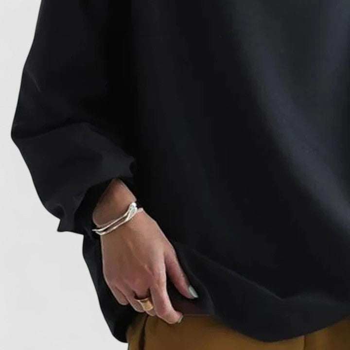 Sophisticated women's high neck top for office wear. Elegant, comfortable, and versatile for a chic look.