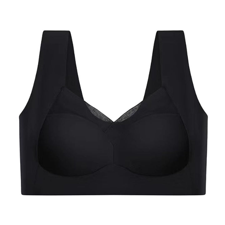 Wireless comfort bra for women, featuring seamless design for smooth all-day support & invisible fit under clothes.