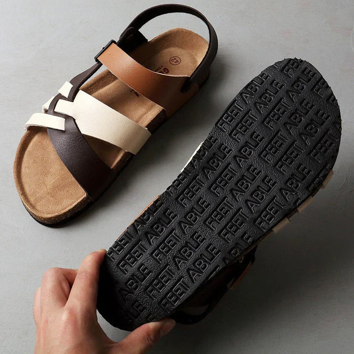 Comfortable men's walking sandals, lightweight & breathable, designed for cool summer walks, casual wear, and outdoor fun.