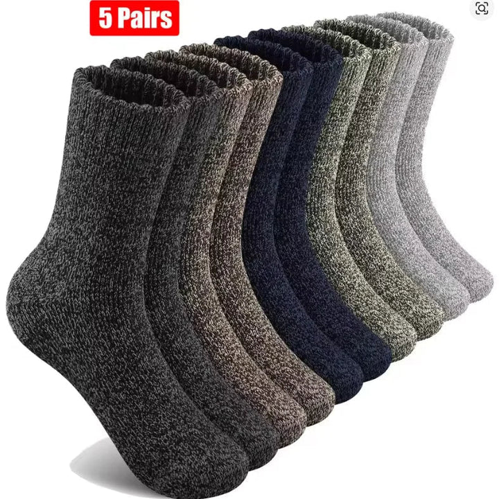 Cozy warm insulating unisex socks. Made from extra thick Merino wool, ideal for winter and cold weather comfort.