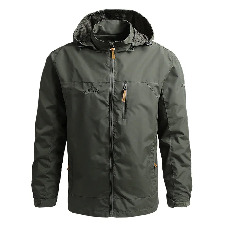 Stylish men's lightweight windbreaker jacket, ideal for spring, summer, and autumn outdoor activities.
