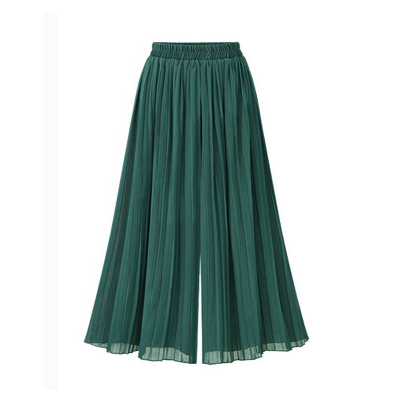 Women's comfortable wide leg trousers with stylish mesh accents, perfect for elegant and casual fashion.