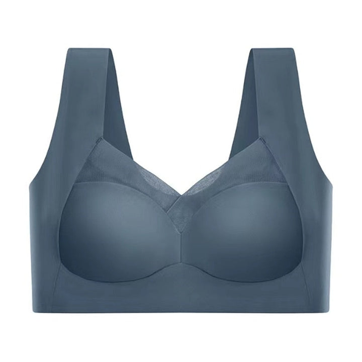 Soft, invisible women's seamless bra with gentle push-up effect and wireless support. Perfect for daily comfort.
