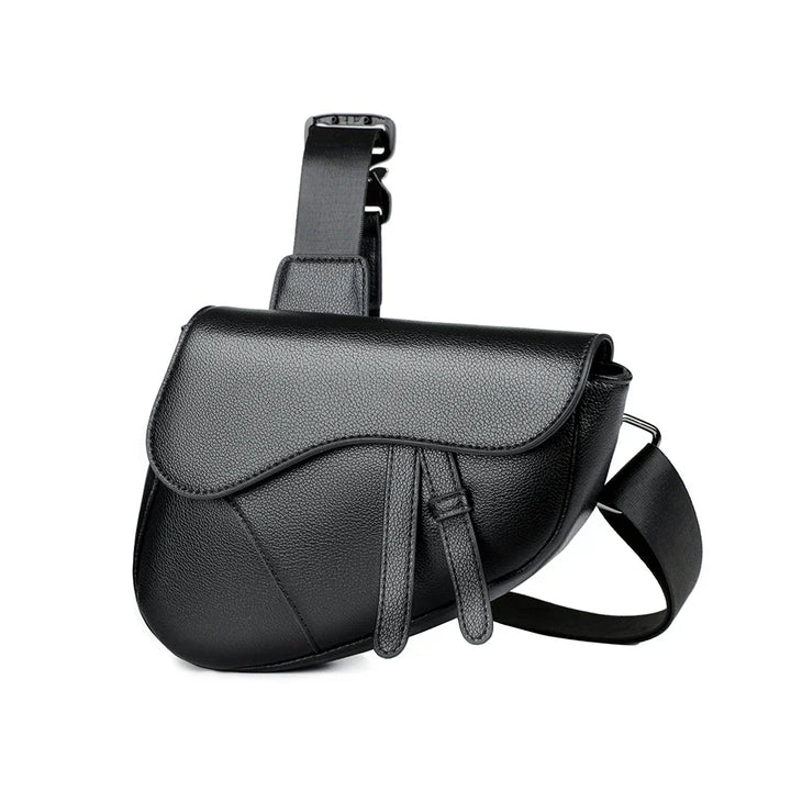 Men's structured crossbody bag with adjustable strap, perfect for everyday use.