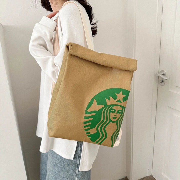 Giftable playful fast food backpack, stylish and functional for school, travel, or leisure.