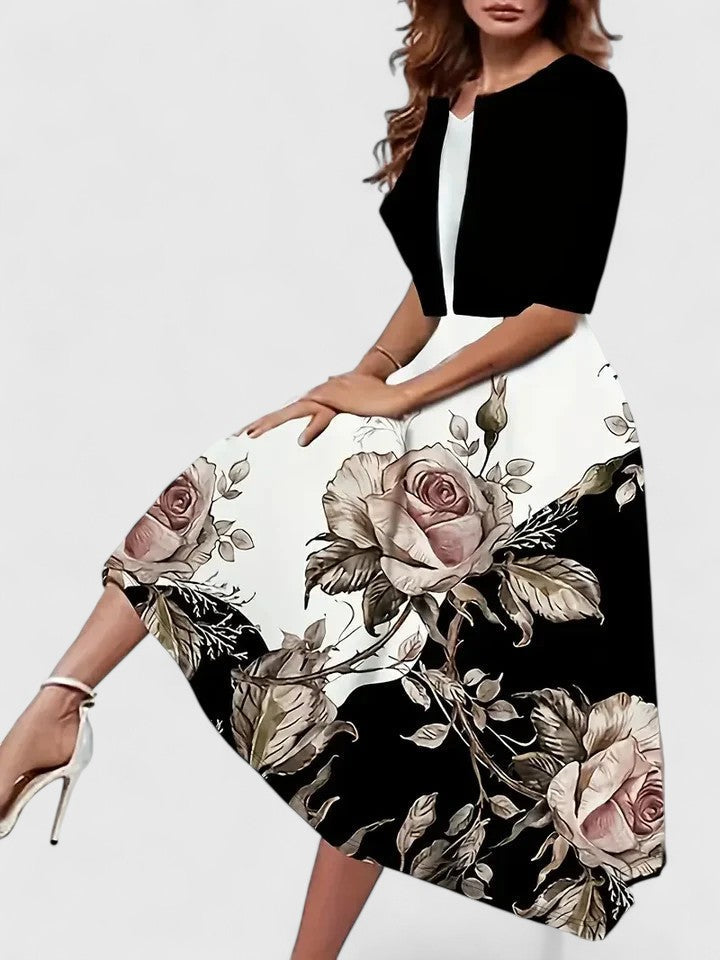 Versatile women's midi dress, an elegant and flattering staple for your wardrobe, from day to night.