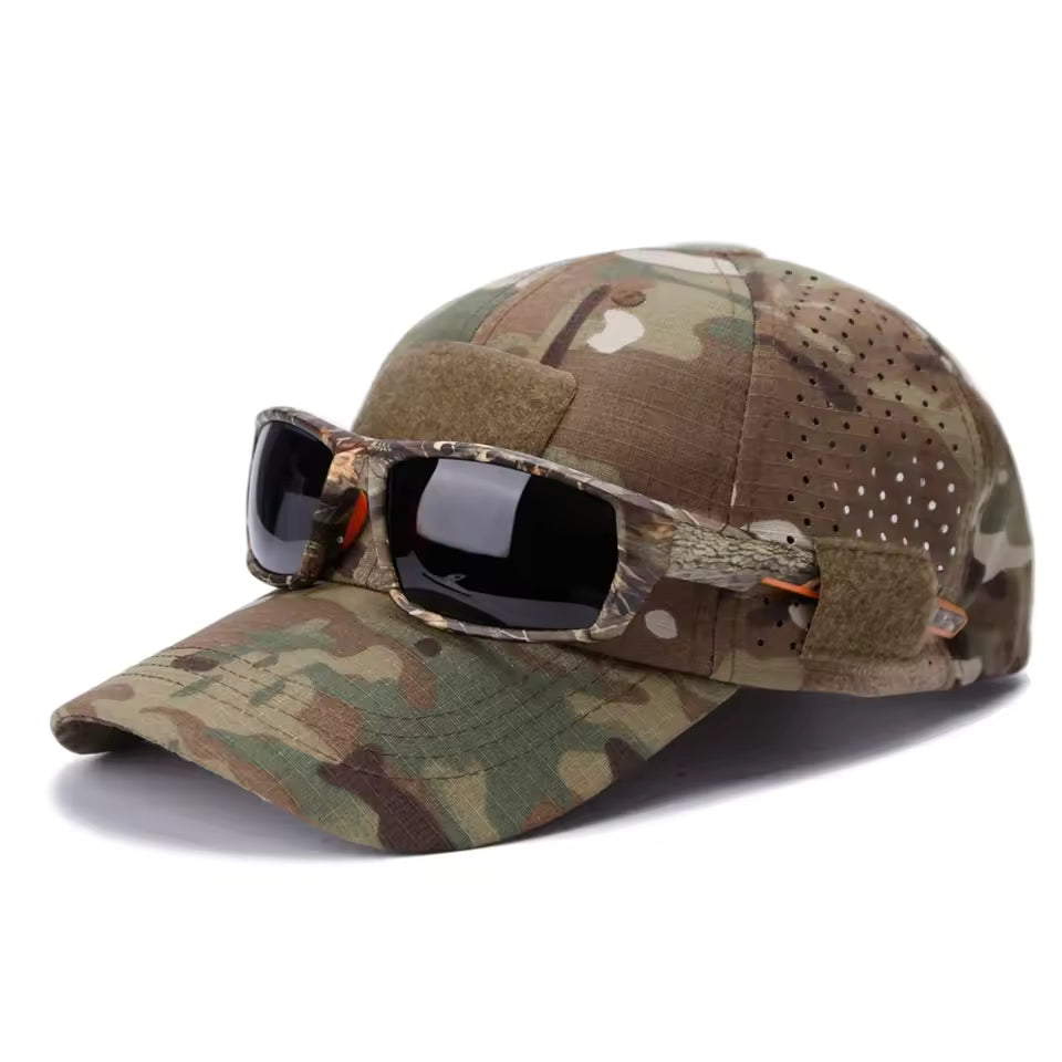 Men's outdoor camouflage cap. Rugged hat for everyday wear, casual style, and headwear comfort.