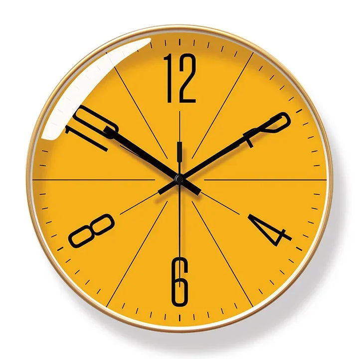 Versatile silent wooden wall clock. Stylish natural wood for elegant office or home decor.