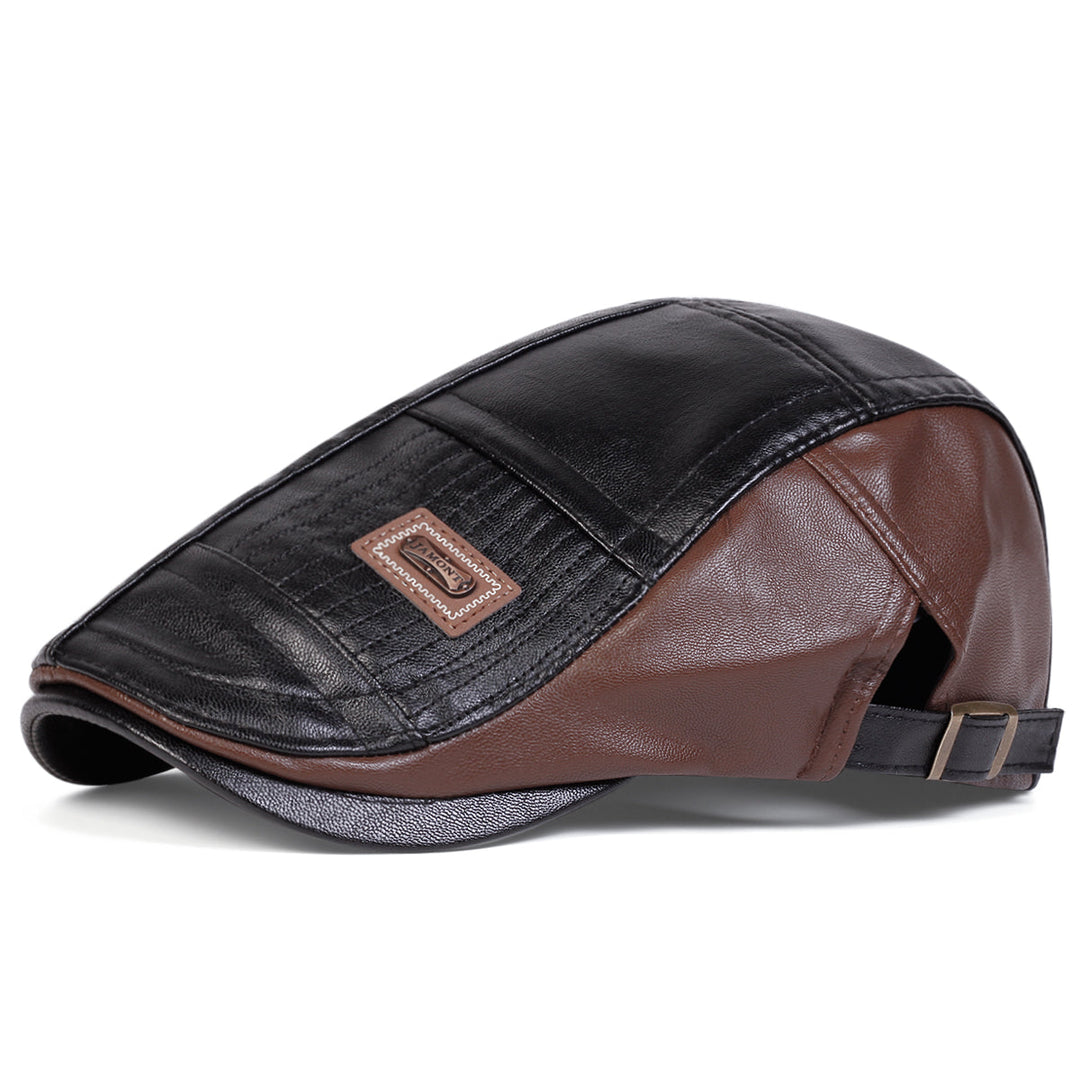 Durable men's classic flat cap, featuring a quilted pattern for a stylish and comfortable fit.