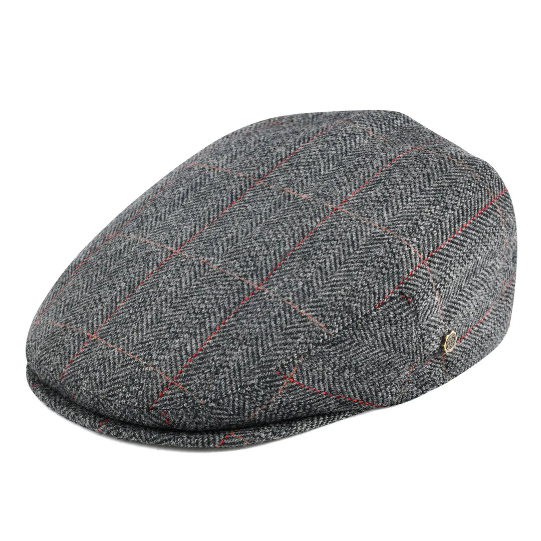 Men's Classic Herringbone Flat Cap, perfect for timeless style & everyday wear.