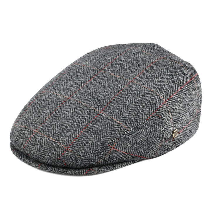 Men's Classic Herringbone Flat Cap, perfect for timeless style & everyday wear.