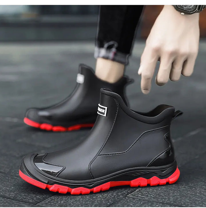 Stylish & practical men's waterproof ankle boots. Essential footwear for outdoor activities.