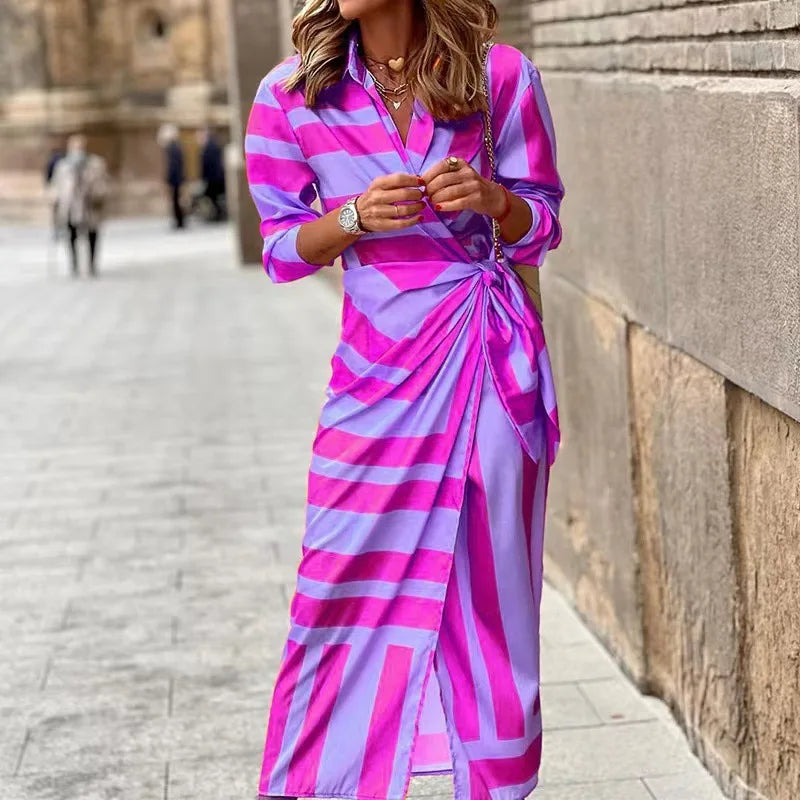 Casual yet elegant floral maxi dress for women, featuring vibrant prints. Ideal for spring and day wear.