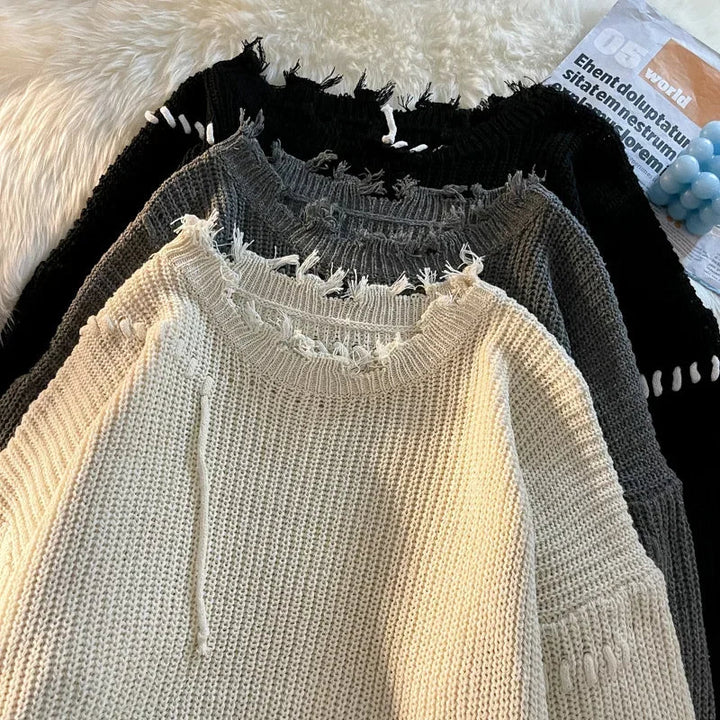 Modern men's knitted pullover sweater, ideal for casual fashion, providing ultimate comfort & stylish warmth.