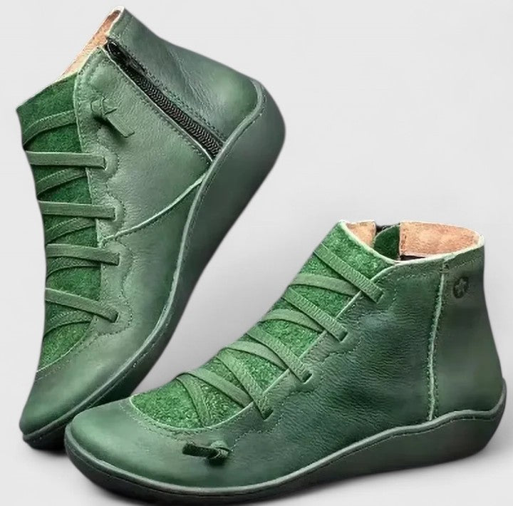 Comfortable ladies' orthopaedic boots, ideal for everyday wear, featuring arch support & pain relief.