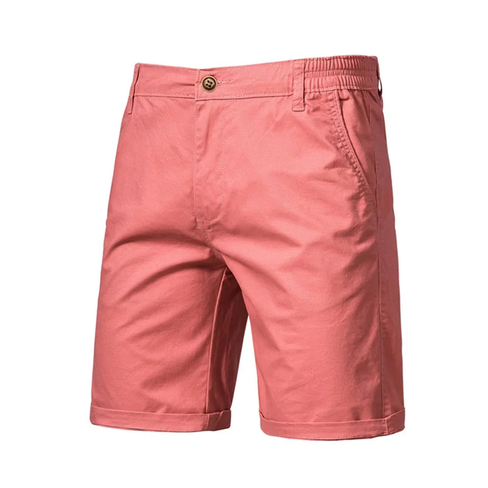 Versatile men's summer chino shorts, tailored for smart casual occasions & everyday comfort.