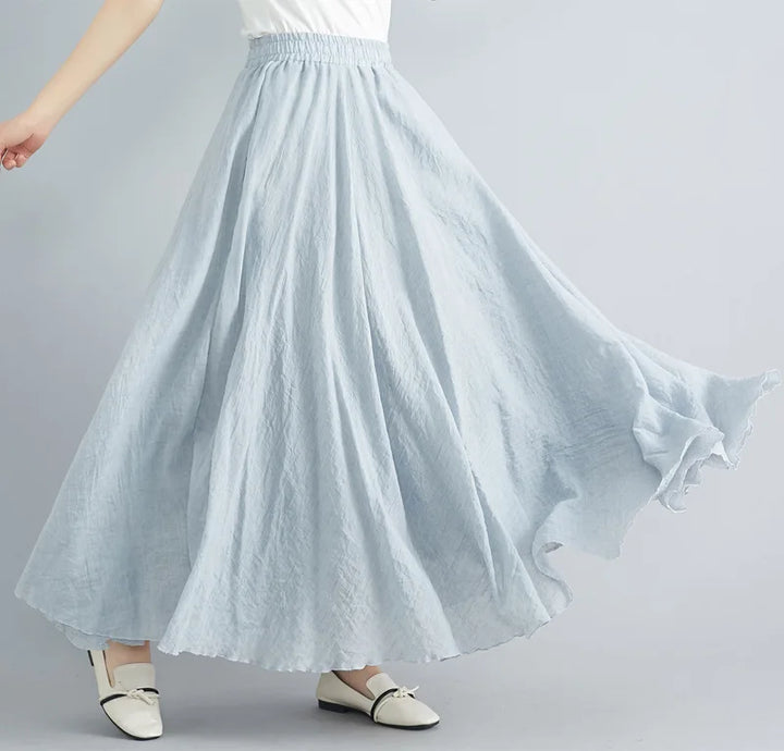 Comfortable everyday maxi skirt, flowing & stylish for women.
