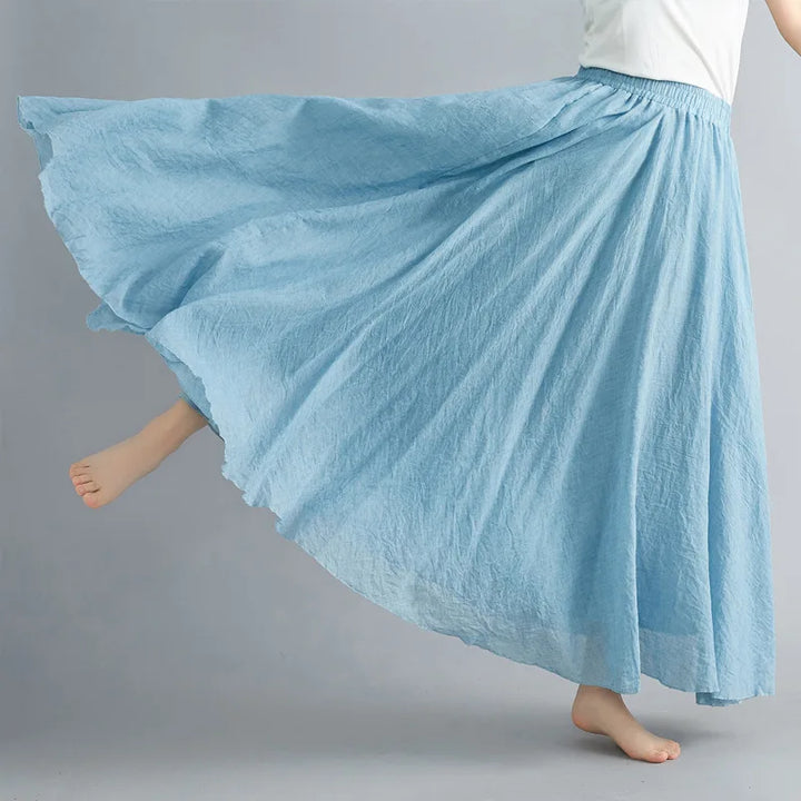 Comfortable long skirt for women, versatile everyday fashion.