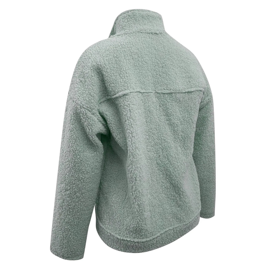 Elegant women's short spring jacket with stylish cuffs. Casual yet chic fashion outerwear for versatility.