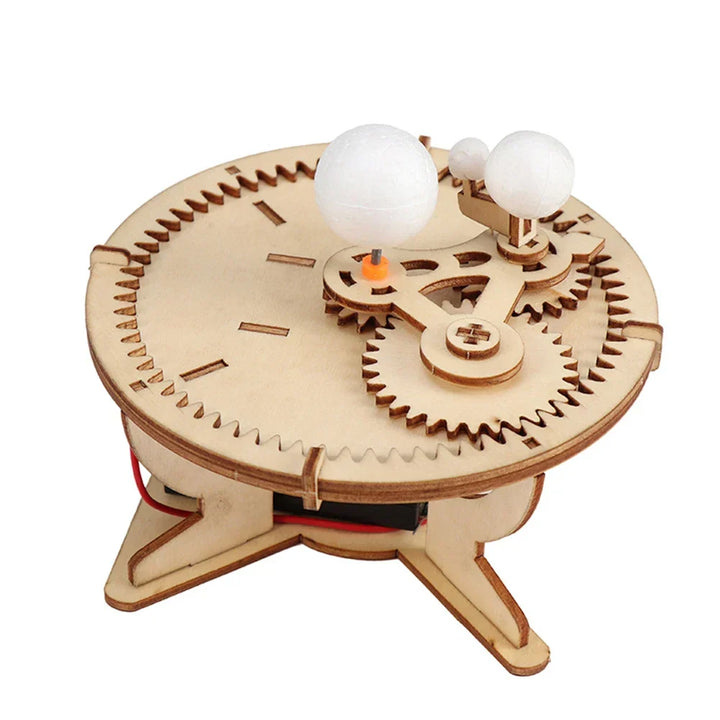 Learn by building: wooden electric toy boat DIY kit for children's science and craft.