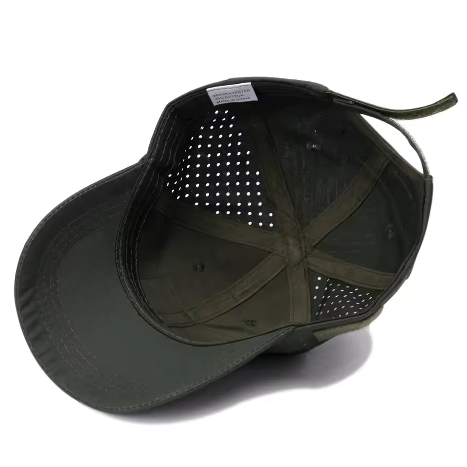 Everyday men's camouflage cap. Practical headwear for casual rugged style and outdoor activities.