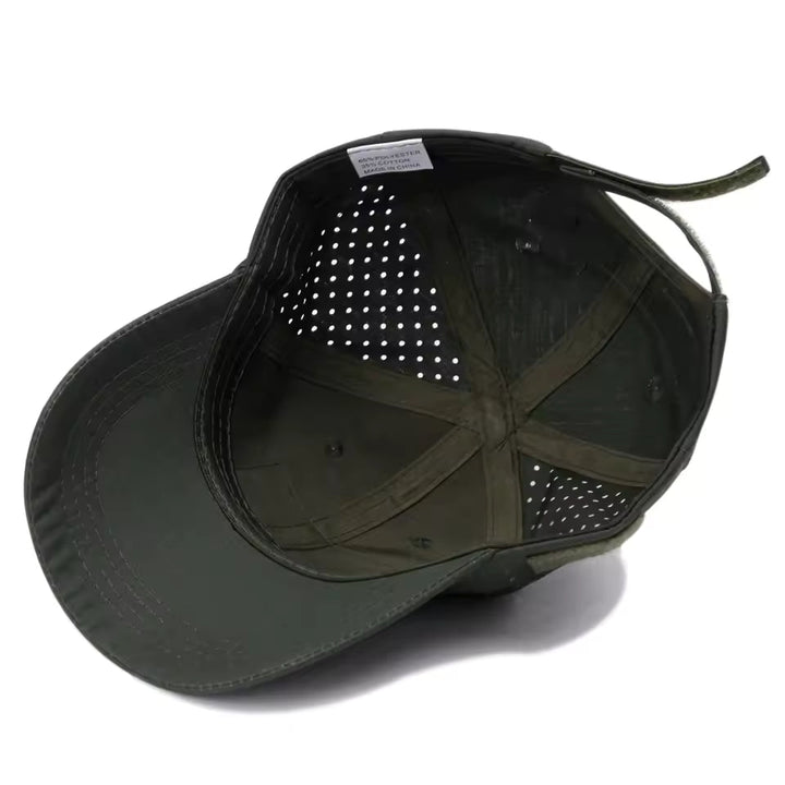 Everyday men's camouflage cap. Practical headwear for casual rugged style and outdoor activities.