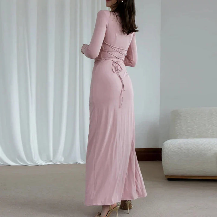 Fashionable women's Paloma maxi dress, a comfortable, versatile long dress perfect for summer & formal events.