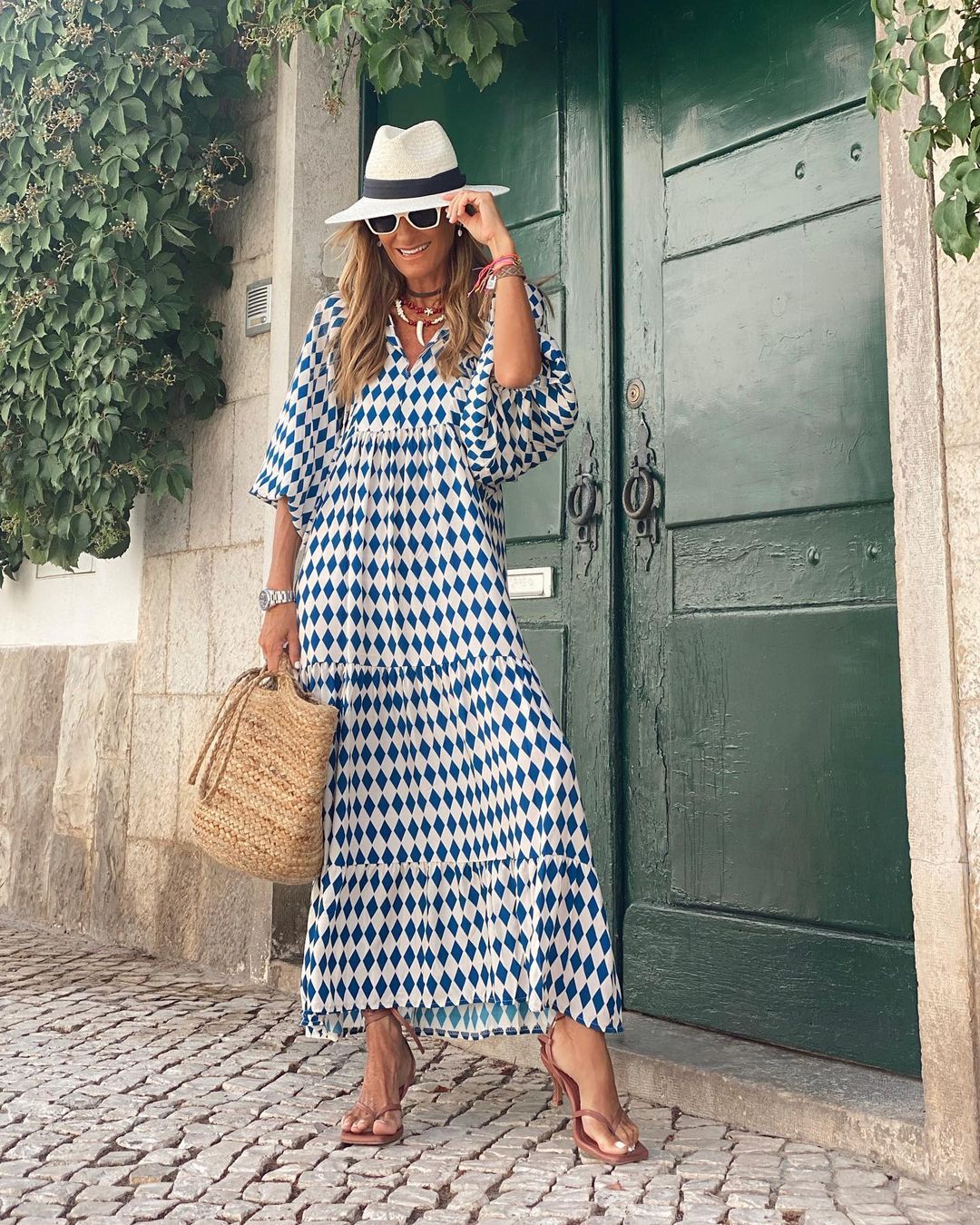 Lightweight women's boho maxi dress, perfect for relaxed summer fashion and elegant casual outings.