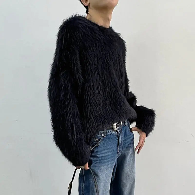 Versatile women's solid color long sleeve pullover top for casual wear. Cozy sweater for autumn & winter comfort.