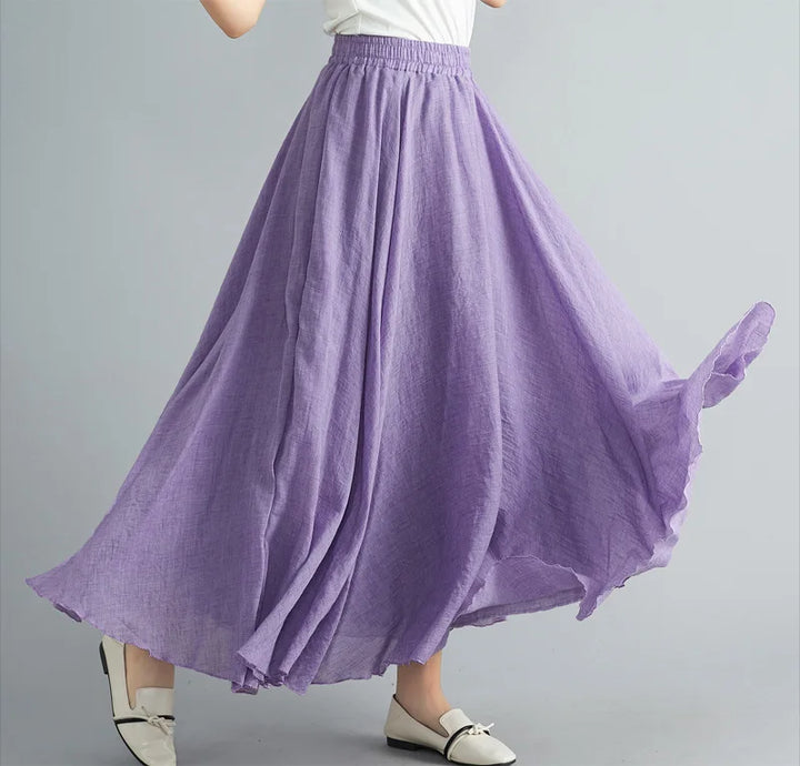 Women's comfortable maxi skirt, fashionable & elegant everyday wear.