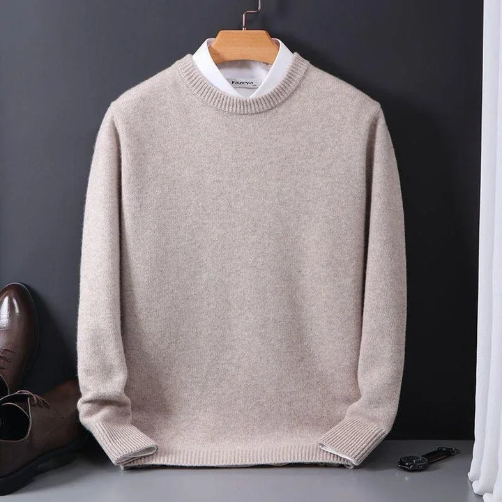 Everyday elegant long sleeve sweater for women, combining cozy knit comfort with chic style.
