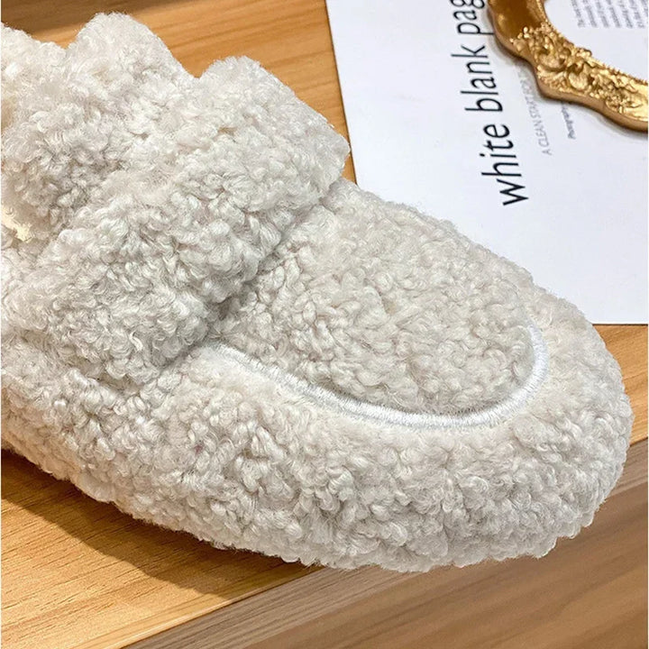 Cozy Lana Teddy Loafers for women, ultimate comfort & warmth. Stylish winter footwear, perfect as slippers or shoes.