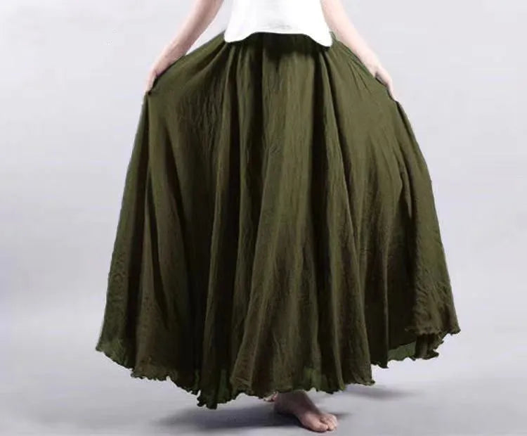 Comfortable everyday maxi skirt, airy & stylish for women.