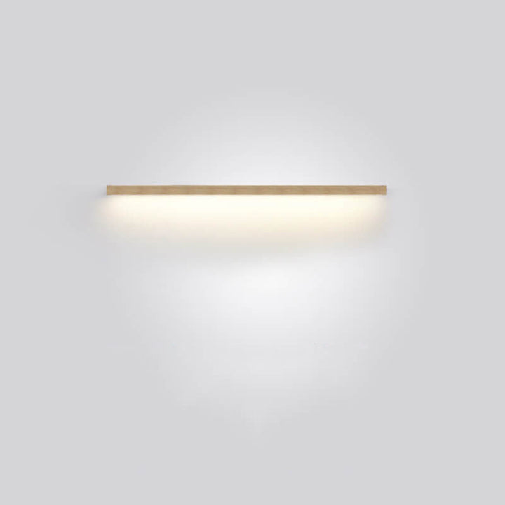 Sophisticated natural wood wall light, a perfect blend of minimalist design and functional LED ambient lighting.