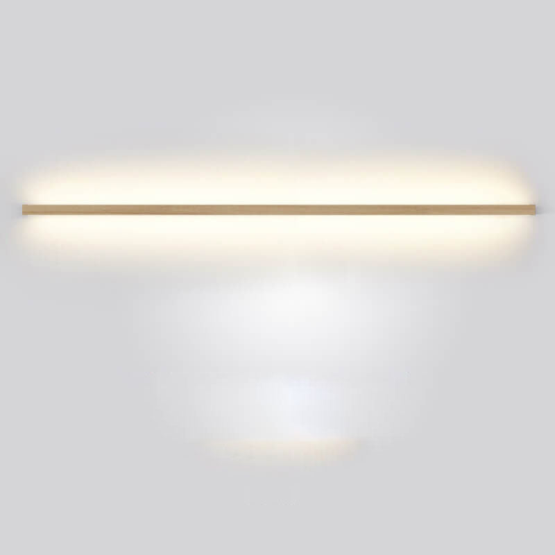 Handcrafted natural wood wall light, offering minimalist style and gentle ambient illumination.