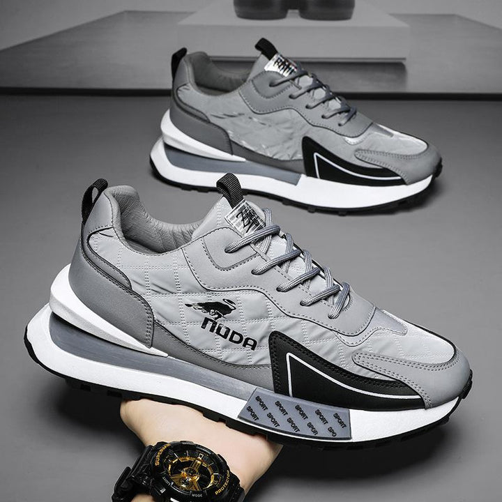 Men's trendy chunky platform lace-up sneakers, perfect for elevated casual style.