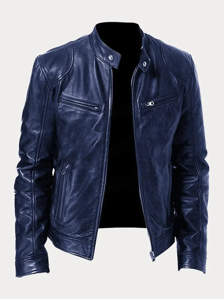Classic men's casual jacket. Comfortable zip-up, versatile outerwear for stylish everyday fashion.