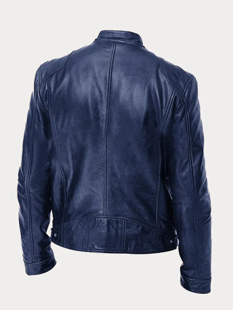 Comfortable men's casual jacket. Classic style outerwear, a versatile zip-up for everyday fashion.