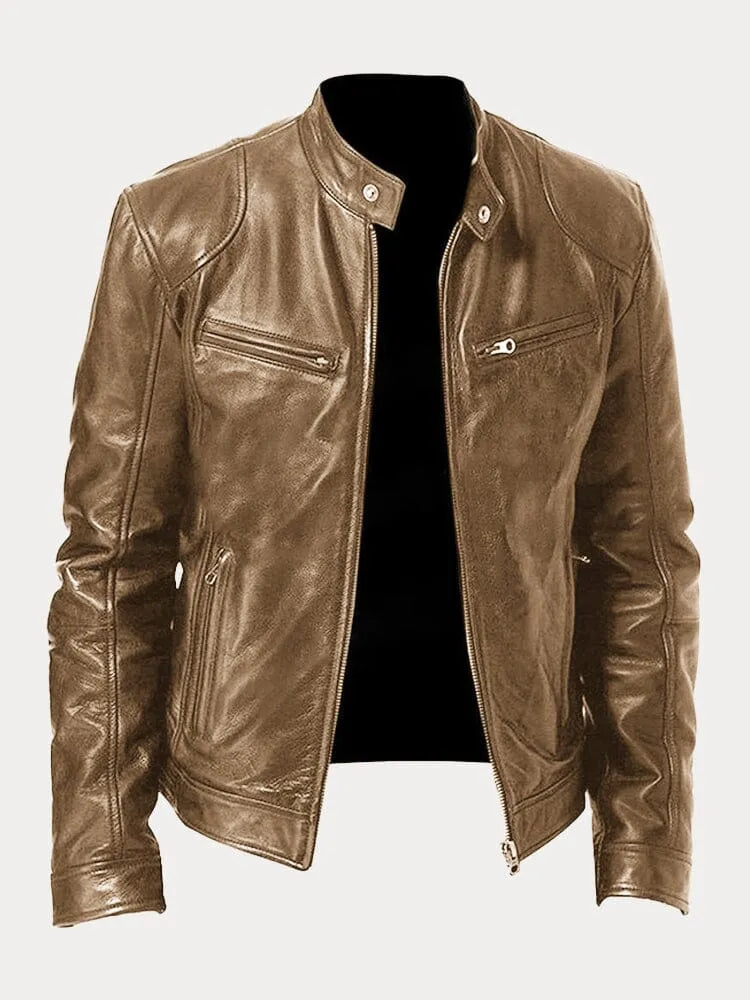 Versatile men's classic casual jacket. Comfortable zip-up outerwear, great for everyday fashion.