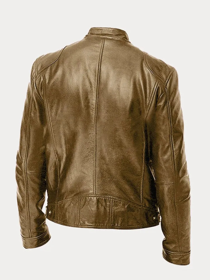 Classic men's zip-up jacket. Comfortable, stylish outerwear for versatile everyday casual fashion.
