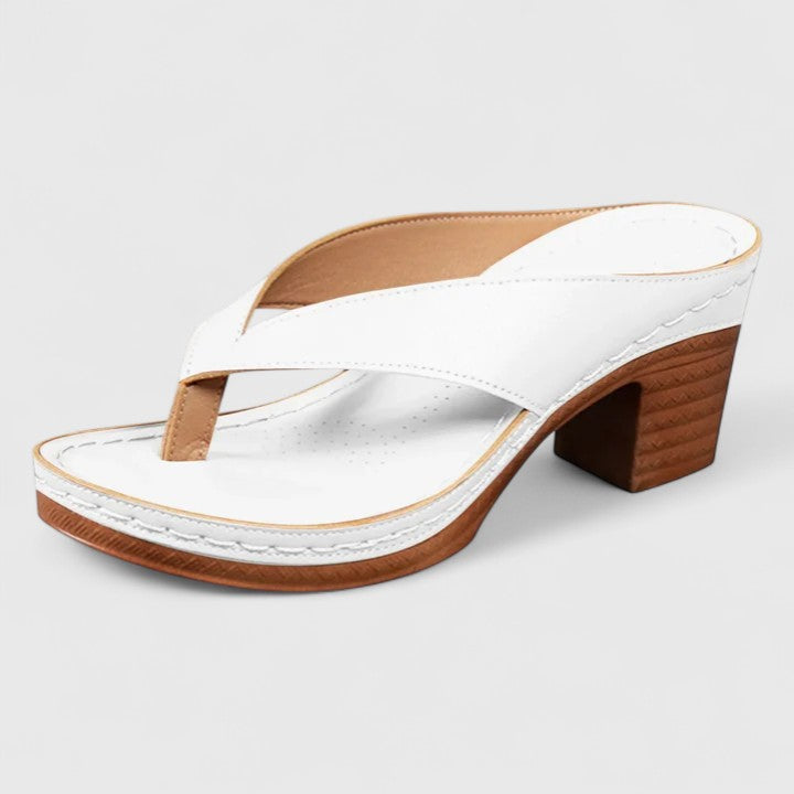 Slip-resistant women's orthopedic heels, elegant design with essential arch support.