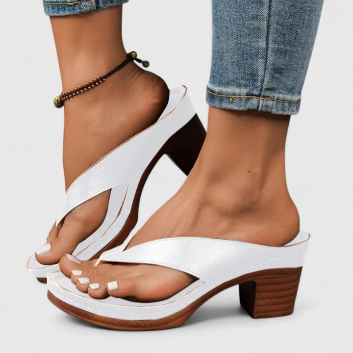 Sophisticated women's orthopedic heels, featuring pain-relieving shock absorption & arch support.