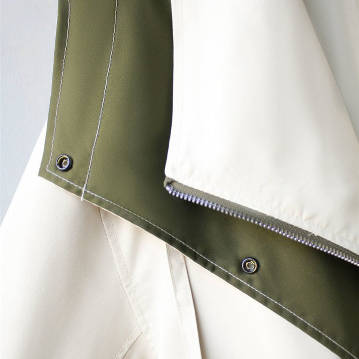 Stylish women's luxury raincoat, a chic waterproof jacket for elegant outerwear and seasonal fashion.